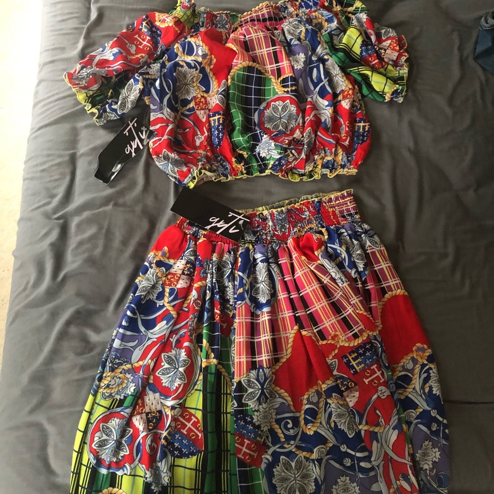 2 piece maxi dress set
